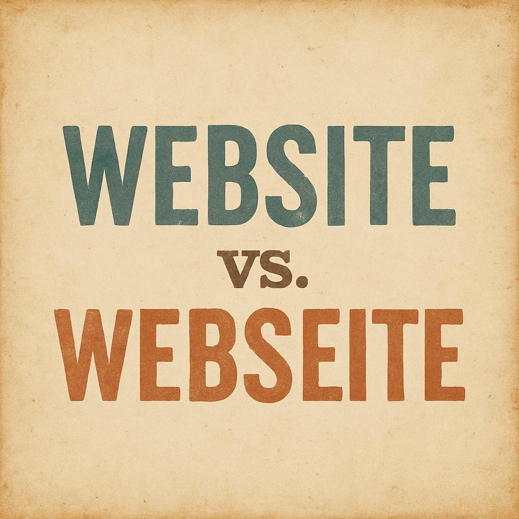 Website vs. Webseite